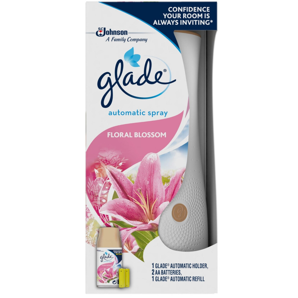 1 X Glade Automatic Spray Complete Unit + 269ml Refill - Floral Blossom