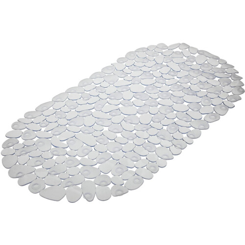 Pebble Bath Mat Clear - 69 x 36 cm