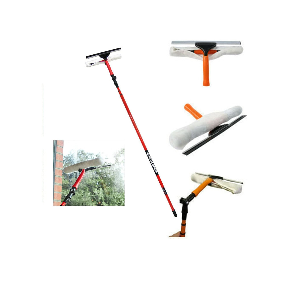 3.5m Telescopic Window Cleaner Kit With Squeegee