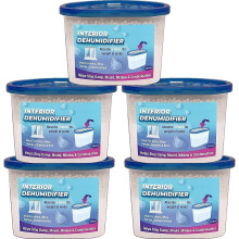 Interior Dehumidifier Damp Moisture 500ml - Pack of 5