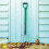 Carbon Steel Garden Digging Fork Tool - Green 1