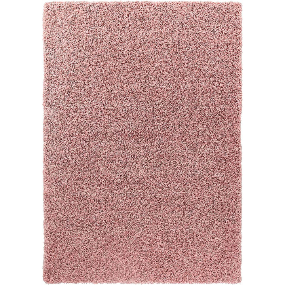 Soft Plain Thick Area Shaggy Rug - Baby Pink 80 x 150 cm-image-OPC-PF2DQXR-NEW