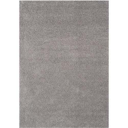 Soft Plain Thick Area Shaggy Rug - Silver Grey 60 x 110 cm