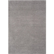 Soft Plain Thick Area Shaggy Rug - Silver Grey 120 x 170 cm