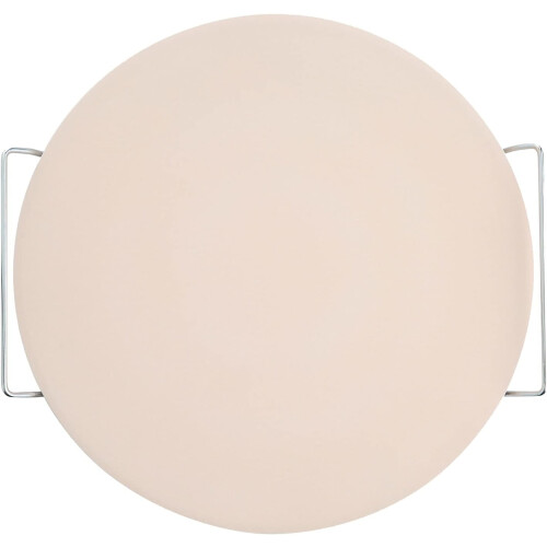 Ceramic Pizza Stone With Serving Metal Rack