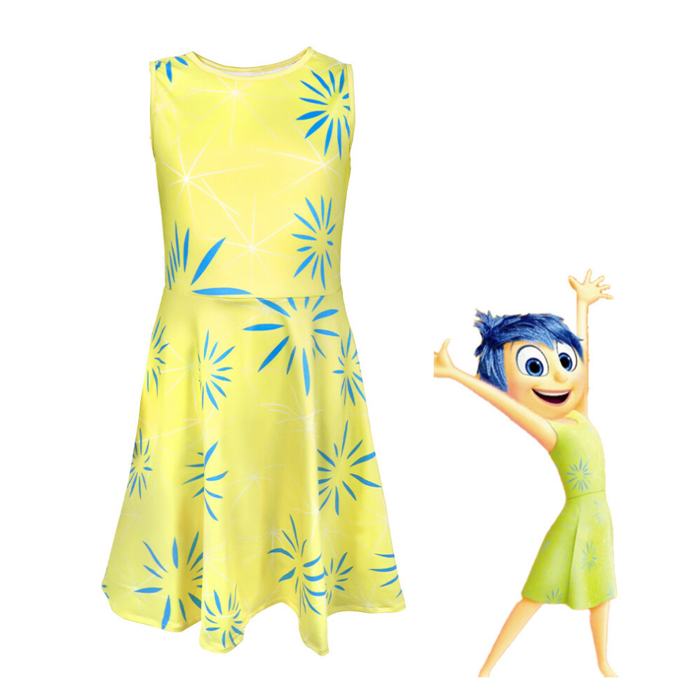Photos - Fancy Dress Inside Out 2 Lele Role Playing Cosplay Costume Halloween Stage Performance Costume Brain Agent Team(Joy 4, 170)