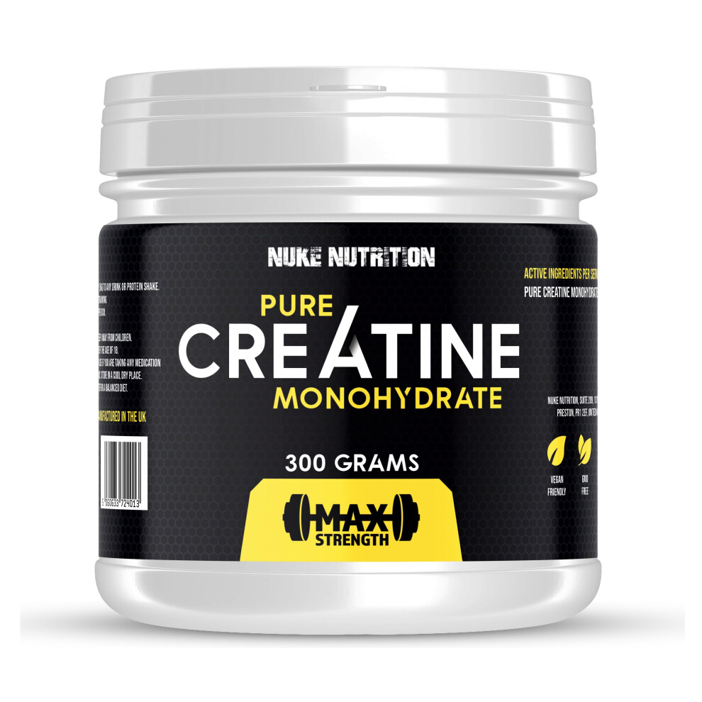 (300 Grams) Creatine Monohydrate Powder Muscle Growth Pre Workout