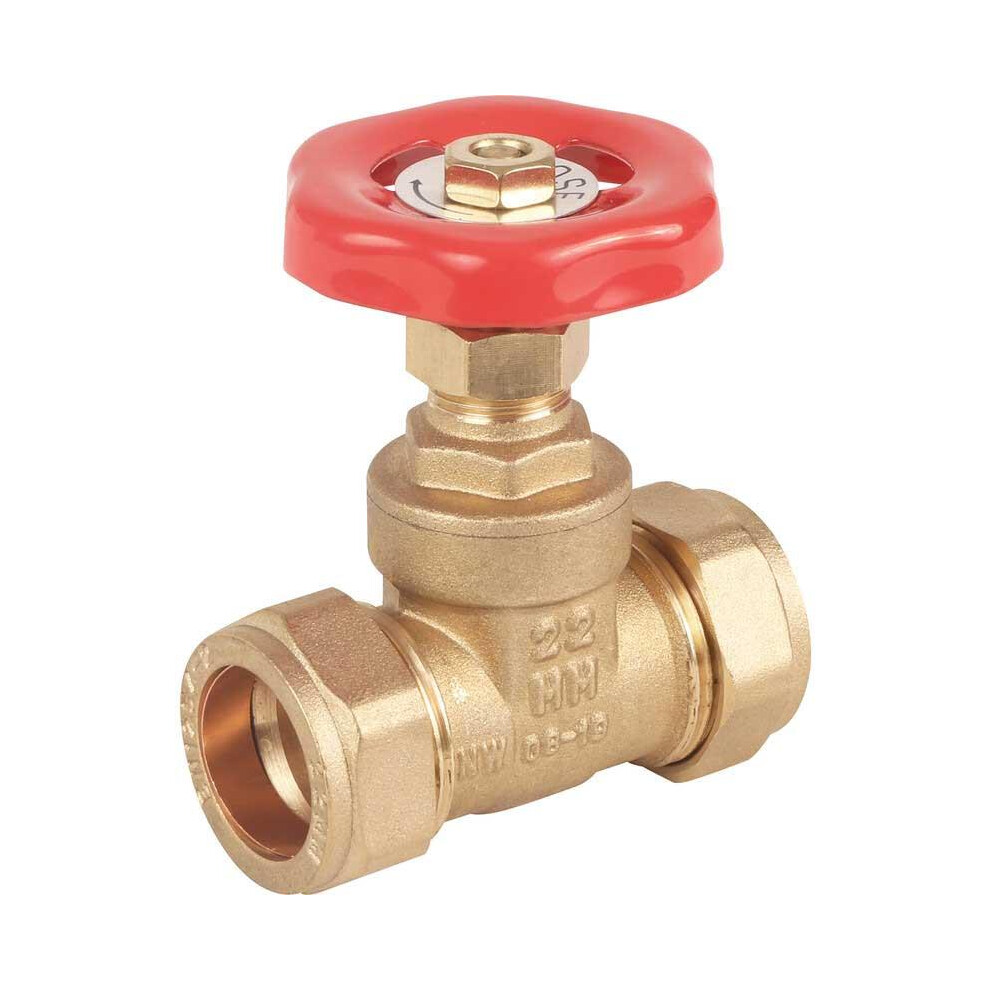 Vge Brass Gate Valve 22Mm Compression 5307085337560