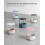Quick Assembly Round Side Table with Storage Basket 5