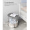 Quick Assembly Round Side Table with Storage Basket 3