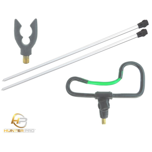 2 X BANK STICK 60cm 1 FEEDER REST 1 BUTT REST