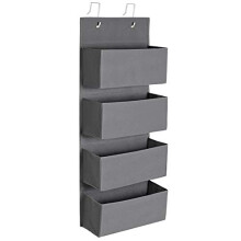 Over-the-Door Hanging Storage Organizer with 4 Large Pockets