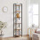 Rustic Industrial 6-Tier Bookshelf with Adjustable Feet 3