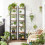 Rustic Industrial 6-Tier Bookshelf with Adjustable Feet 4