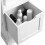Tall White Bathroom Cabinet with Removable Drawers 6