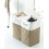 Lights and Darks Laundry Hamper Basket Natural Dual Compartment Storage 1