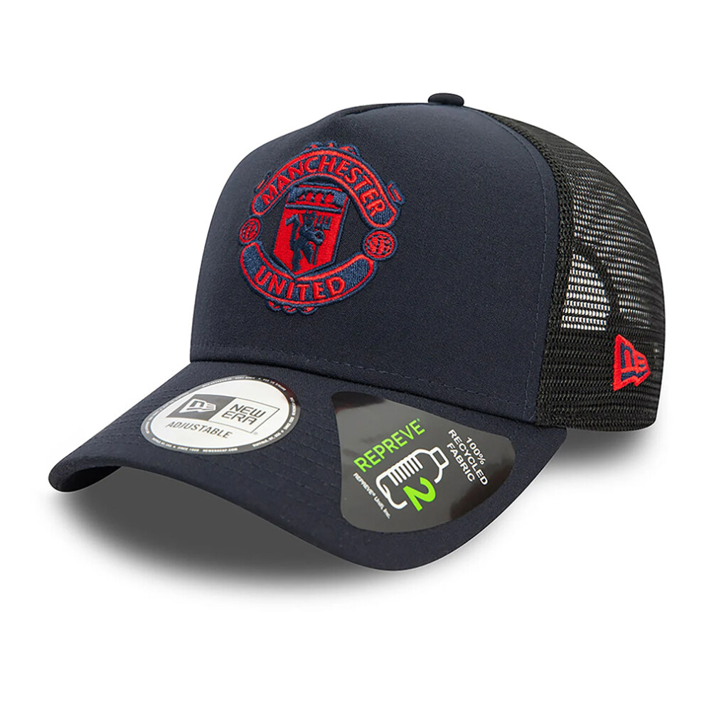 New Era Man UTD Seasonal Repreve Navy 9FORTY Trucker Cap