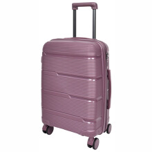 (Cabin) Expandable Hard Shell Luggage PP 8 Wheels Suitcases TSA Lock Travel Bags Titan Purple