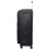 (Black, Medium Check-in Size) Expandable Four Wheel Soft Suitcase Luggage York Black 6