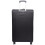 (Black, Medium Check-in Size) Expandable Four Wheel Soft Suitcase Luggage York Black 7