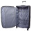 (Black, Medium Check-in Size) Expandable Four Wheel Soft Suitcase Luggage York Black 8