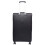 (Black, Medium Check-in Size) Expandable Four Wheel Soft Suitcase Luggage York Black 12