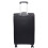 (Black, Medium Check-in Size) Expandable Four Wheel Soft Suitcase Luggage York Black 17