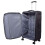 (Black, Medium Check-in Size) Expandable Four Wheel Soft Suitcase Luggage York Black 13