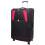 (Black, Medium Check-in Size) Expandable Four Wheel Soft Suitcase Luggage York Black 4