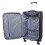 (Black, Medium Check-in Size) Expandable Four Wheel Soft Suitcase Luggage York Black 18