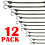 True Face 12Pcs Heavy Duty Bungee Cord Luggage Strap Elastic Stretch Rope Hooks 8