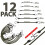 True Face 12Pcs Heavy Duty Bungee Cord Luggage Strap Elastic Stretch Rope Hooks 9