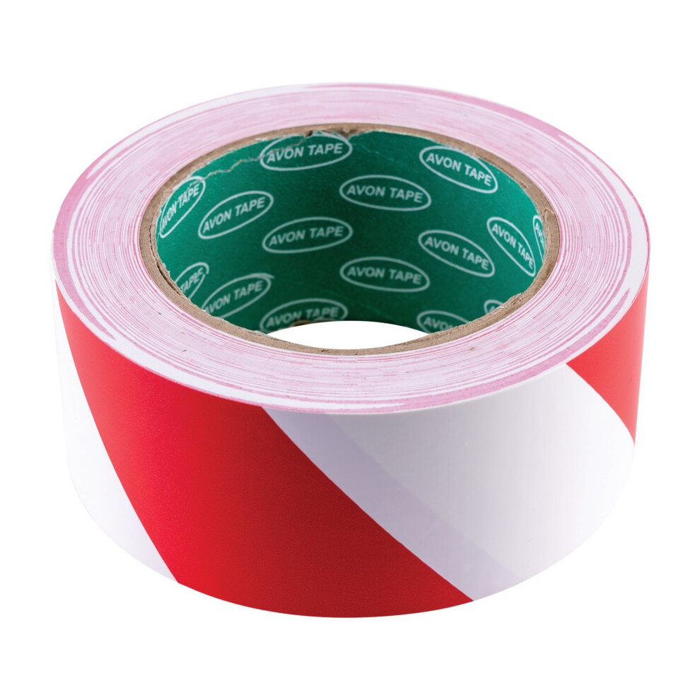 50mm Red & White Hazard Marking Tape