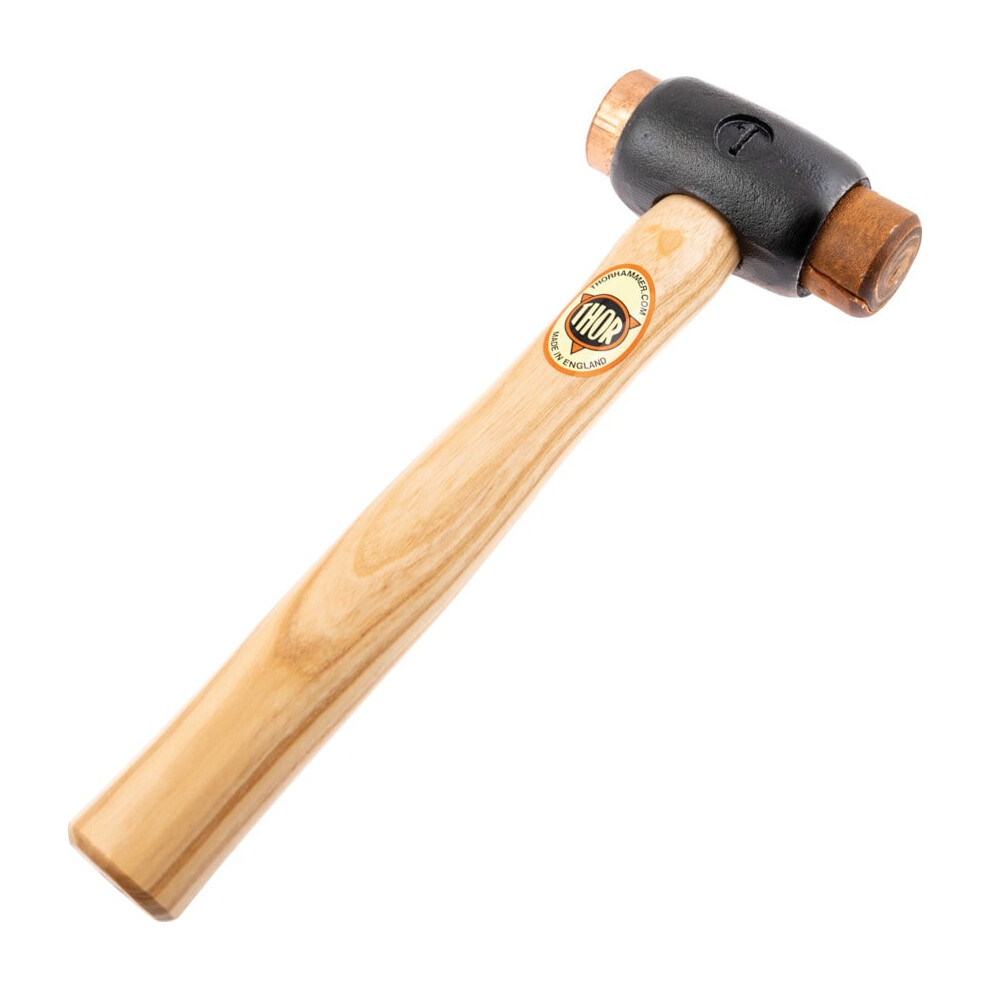 03-210 32mm Copper Hide Hammer with Wood Handle