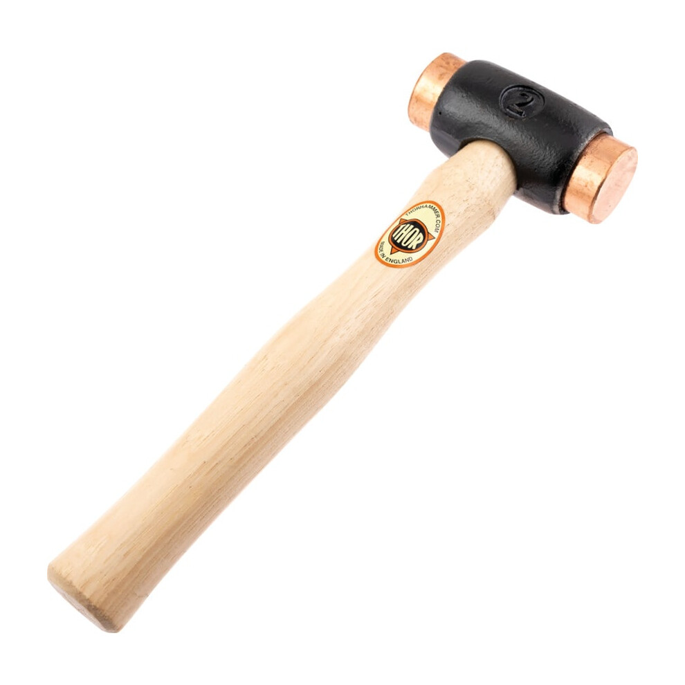 04-312 38mm Copper Soft Faced Hammer with Wood Handle