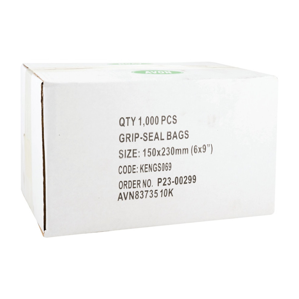 6"X9" Plain Grip Seal Bags, Pk-1000