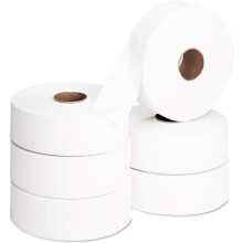 Jumbo 2-Ply Toilet Rolls 90mm x 400m, Pack of 6