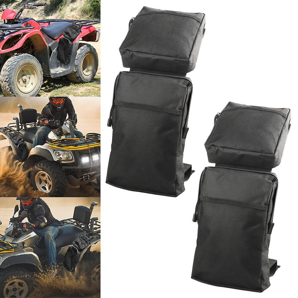 2pcs 600d Oxford Atv Fender Bags Atv Tank Saddle Bags Cargo Storage Hunting Bags