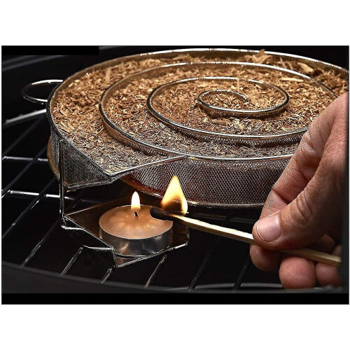 Bbq Smoke Refrigerator-smoked Box Particle Smoked Meat And Fish Stainless Steel Barbecue Grill