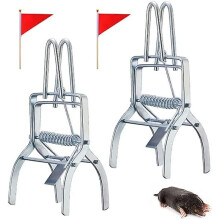 Kryc 2pack Mole Trap Steel Gopher For Lawn Outdoor Gopher Garden Farm - - 2 Pcs