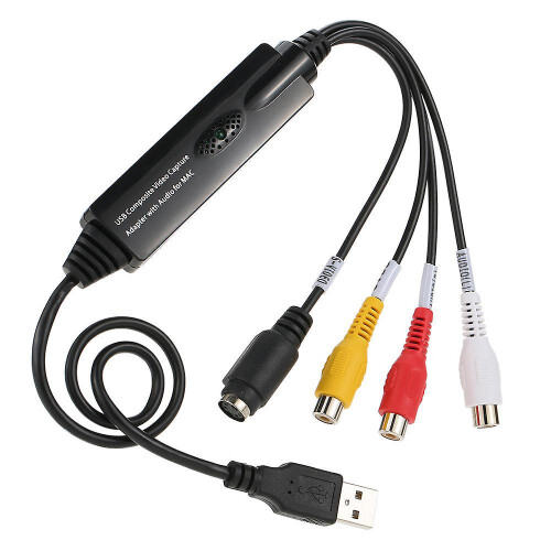 High Quality USB 2.0 Video Audio Grab Grabber Recorder Adapter Card Black 1