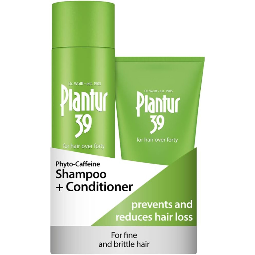 Plantur 39 Caffeine Shampoo and Conditioner Set Galenic Formula IUK