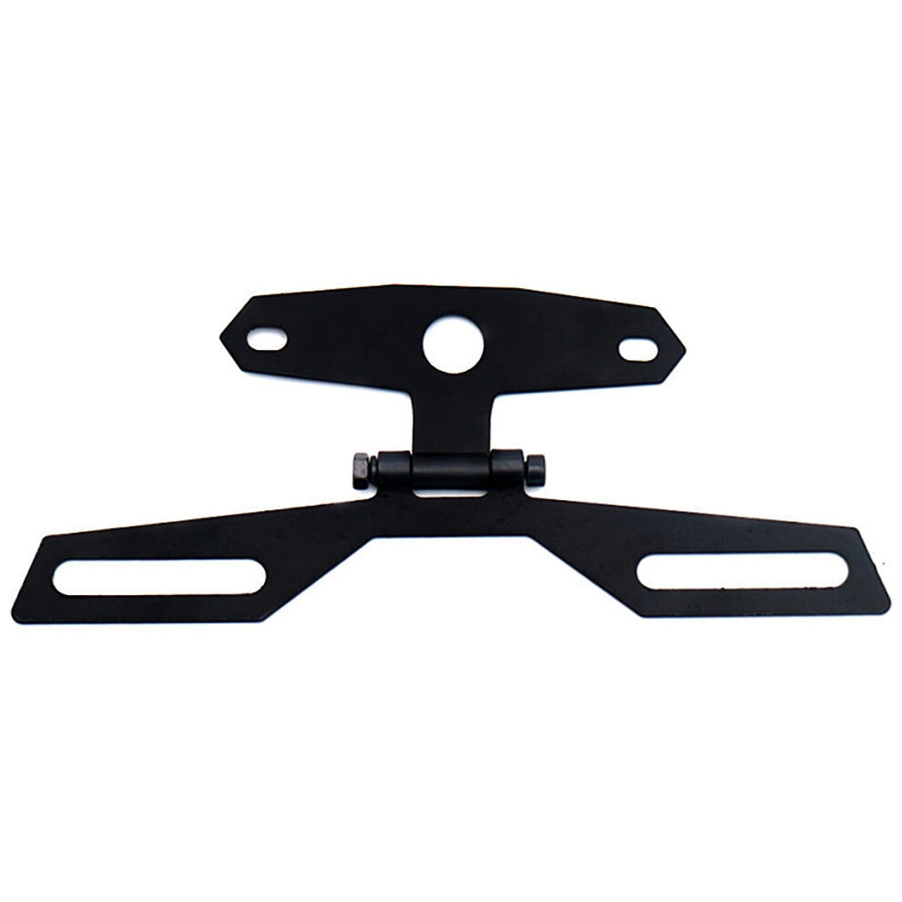Motorcycle Folding License Plate Holder Adjustable Tail Rear Bracket Rack Light 9099488683264