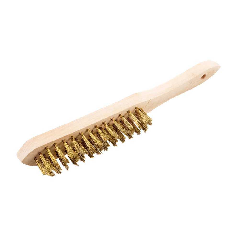 4-Row Brass Wire Scratch Brush