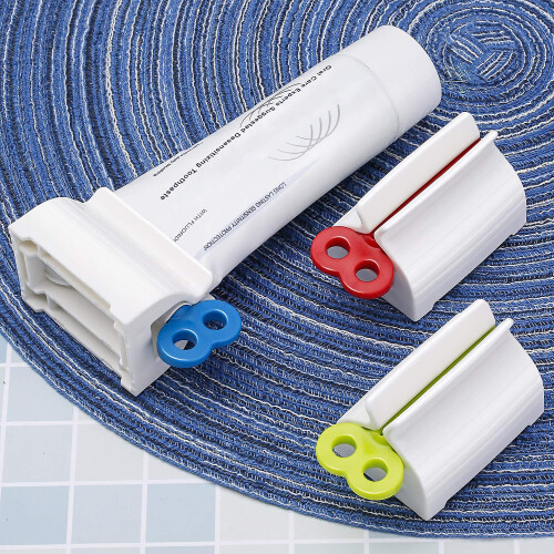 3pcs Rolling Tube Toothpaste Squeezer Toothpaste Stand Rotate Toothpaste Dispenser For Bathroom Random Color 1