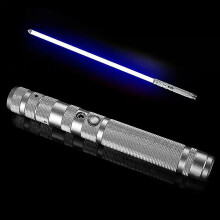 (silver) Light Saber Laser Sword Rgb 7 Colors Changeable Electronic Light Sword Fx Sound