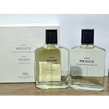 Zara MEXICO & Zara MIAMI Perfume Duo Set 2 x 100 ml) Men  2x3.38 Oz