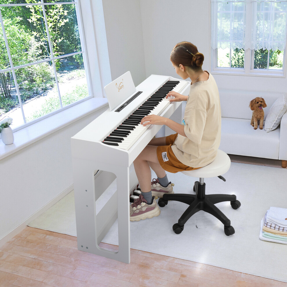Full Weighted 88 Keys Keyboards Digital Piano w/ Triple Pedals Headphone
