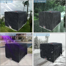Water Tank Cover, Ibc Tank Cover For 1000l Tank, Water Tank Container Protective Cover, Dustproof Anti-uv Rainproof, 120x100x116cm (black)starlight