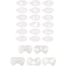 23 Pieces Face Painting Stencils For Kids Face Painting Holiday Party Makeup